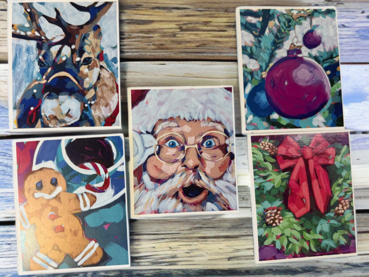 Postcard 4x6 Set of 5 Holiday Season
